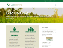Tablet Screenshot of lazoslearning.org